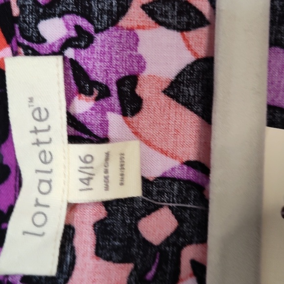 NWT LORALETTE VALENCIA FLORAL HIGH LOW DRESS 💜❤️ - Picture 4 of 7